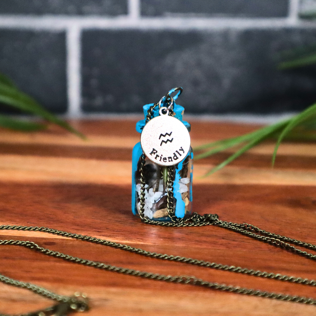 Aquarius Zodiac Keychain