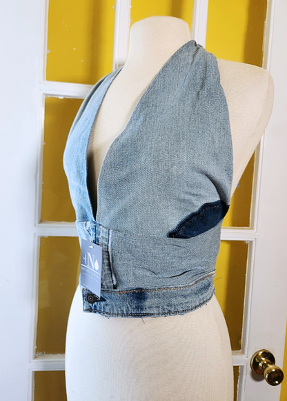 "Shaun" Denim Halter