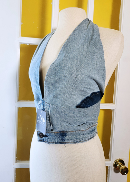 "Shaun" Denim Halter