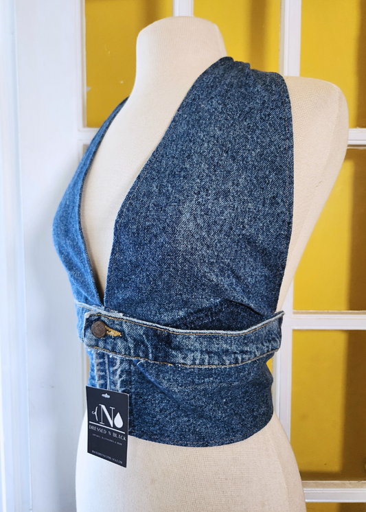 "Brooklyn" Denim Halter