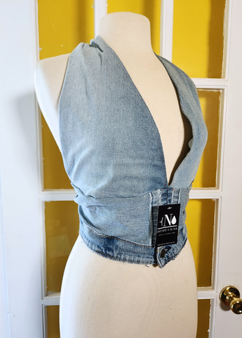 "Shaun" Denim Halter