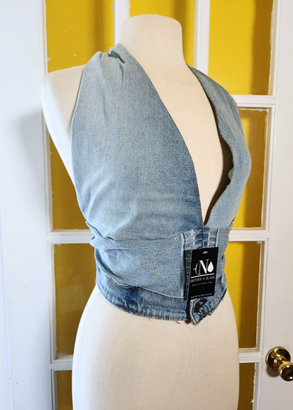 "Shaun" Denim Halter