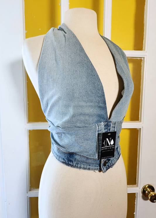"Shaun" Denim Halter