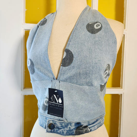 "8 Ball" Halter Top